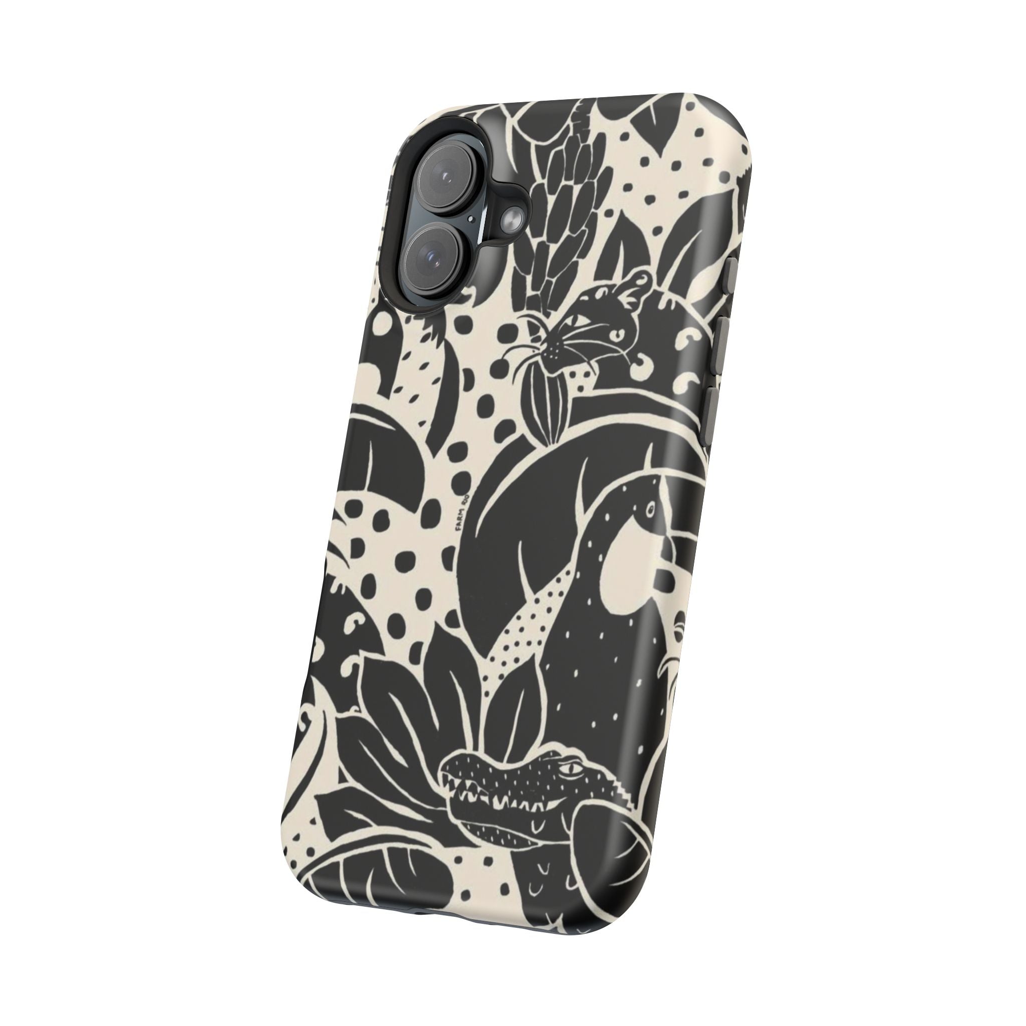 Aesthetic Black Design - Resistant Magnetic Case