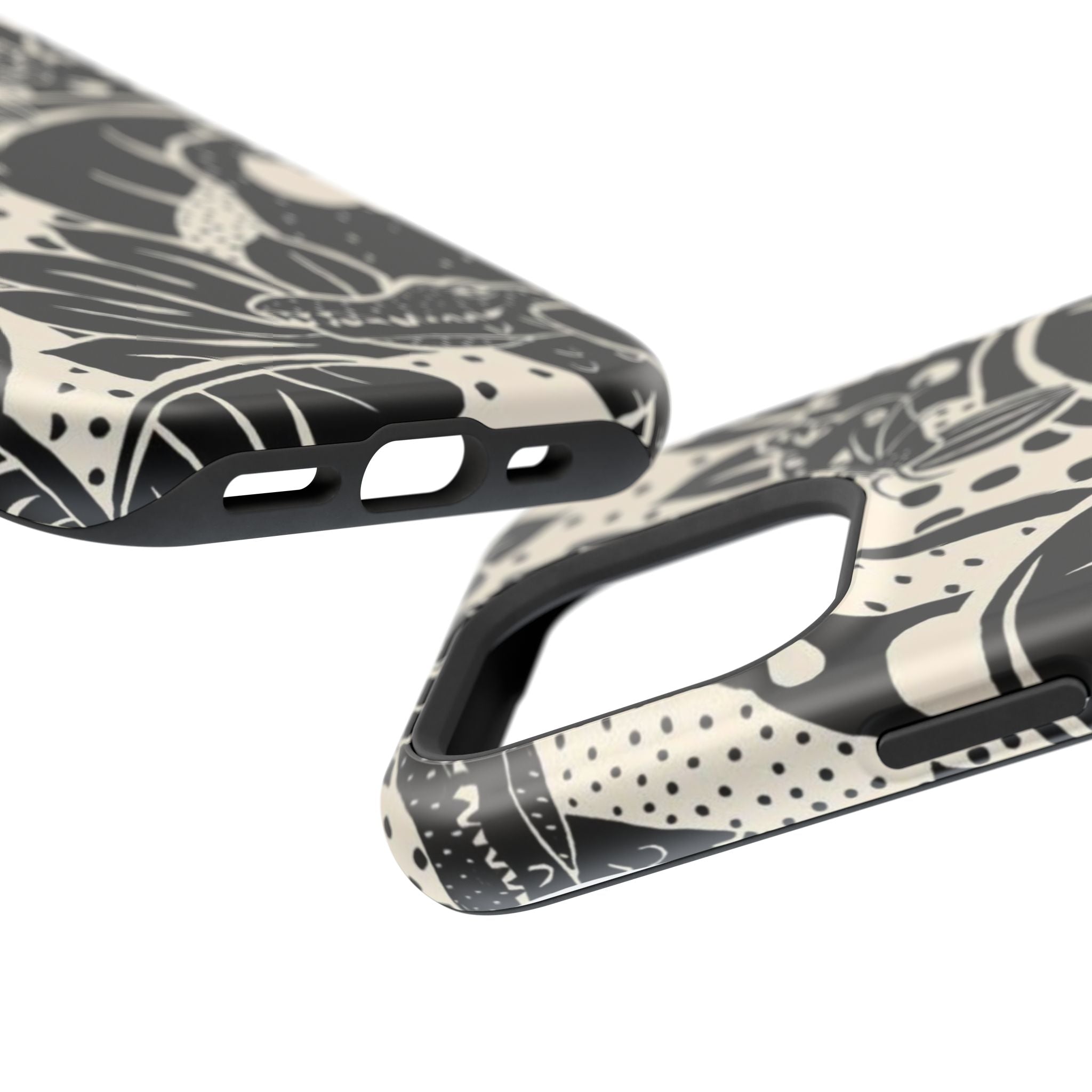Aesthetic Black Design - Resistant Magnetic Case