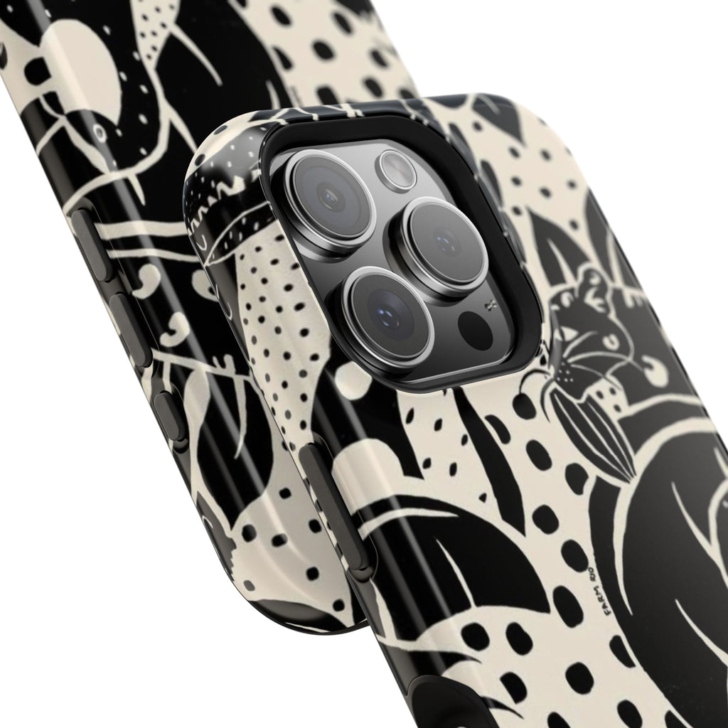 Aesthetic Black Design - Resistant Magnetic Case