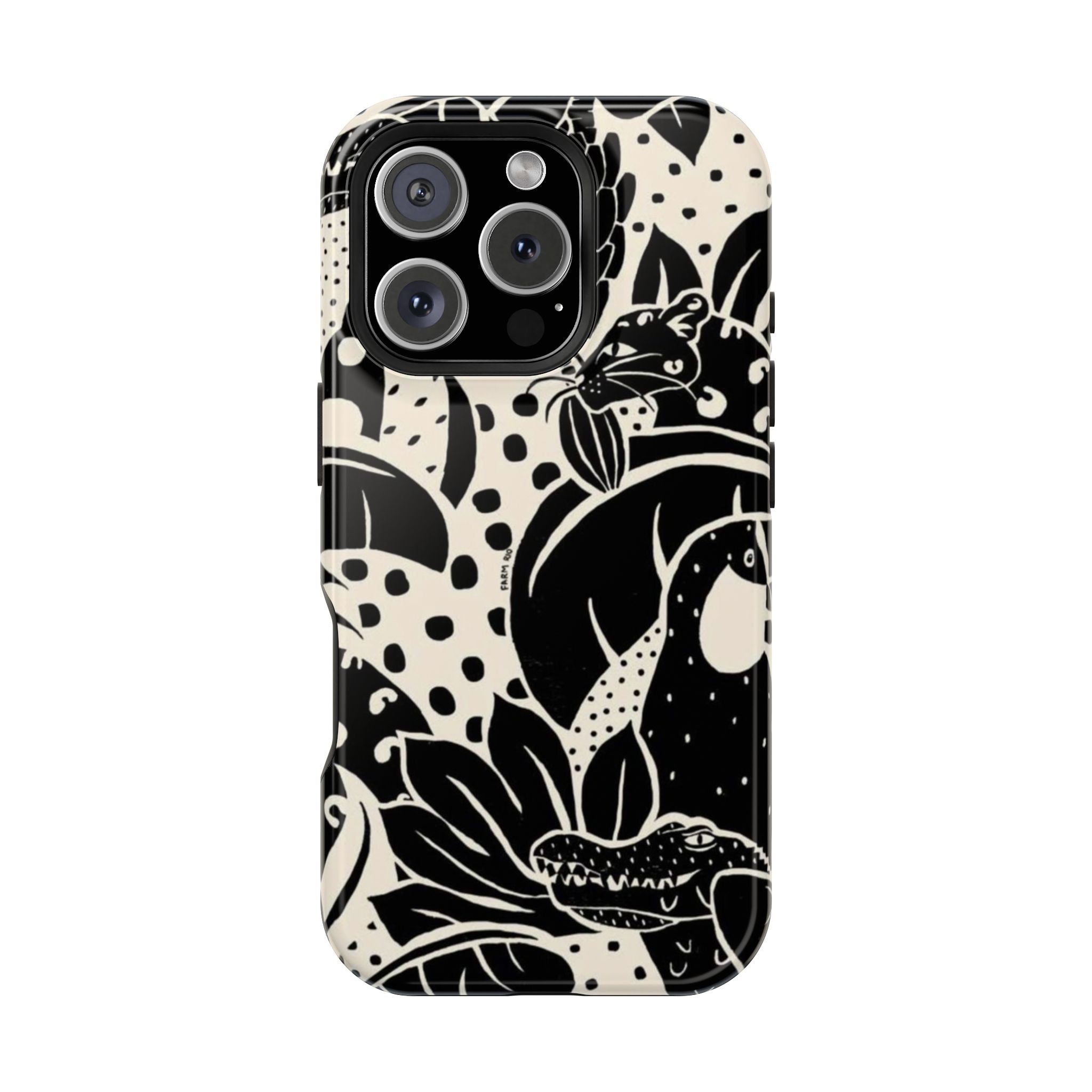 Aesthetic Black Design - Resistant Magnetic Case