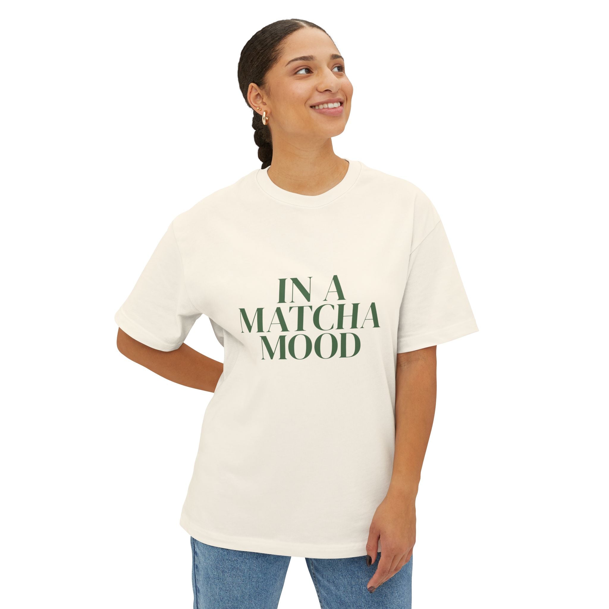 In a Matcha Mood-Oversized Boxy Tee