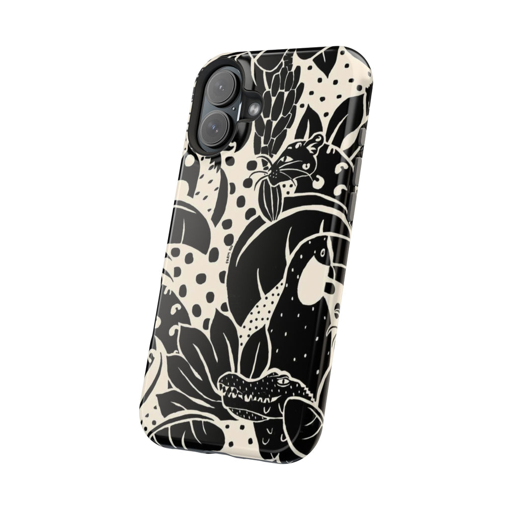 Aesthetic Black Design - Resistant Magnetic Case