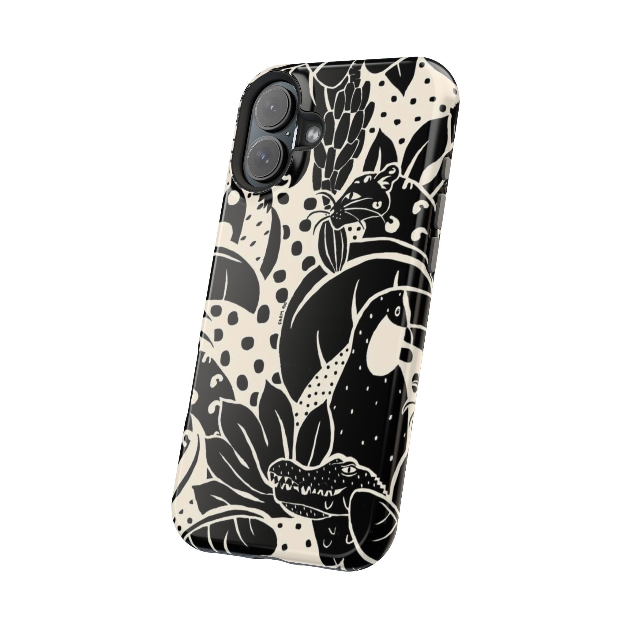 Aesthetic Black Design - Resistant Magnetic Case