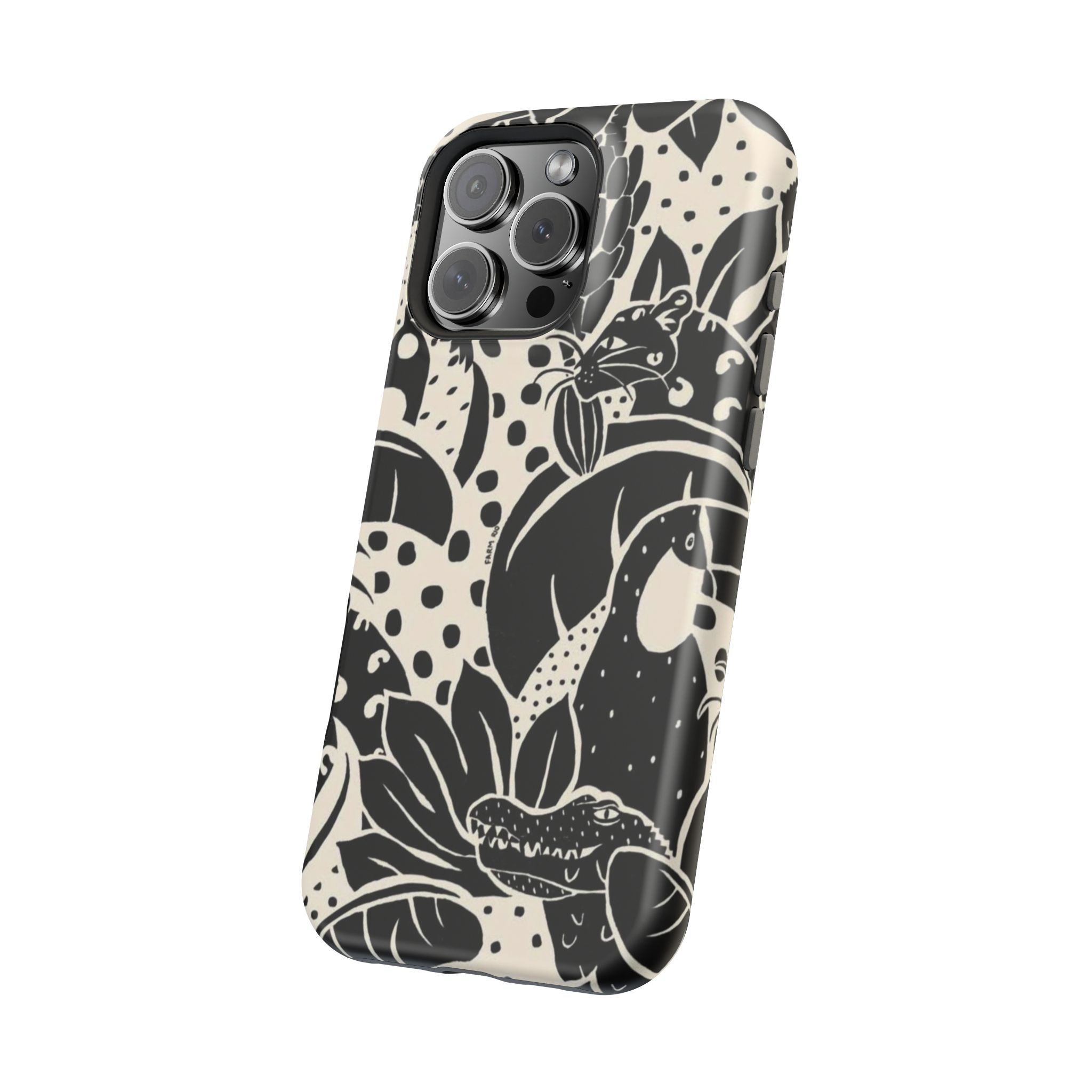 Aesthetic Black Design - Resistant Magnetic Case