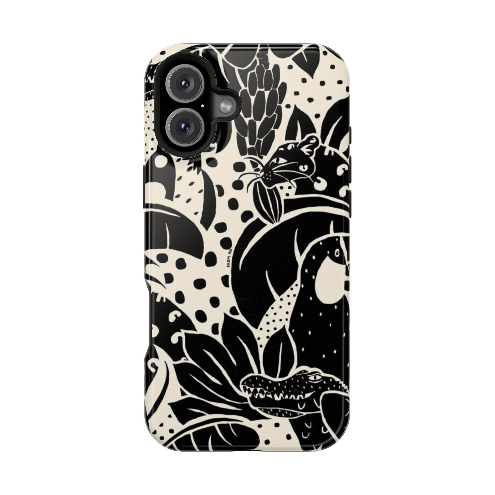 Aesthetic Black Design - Resistant Magnetic Case