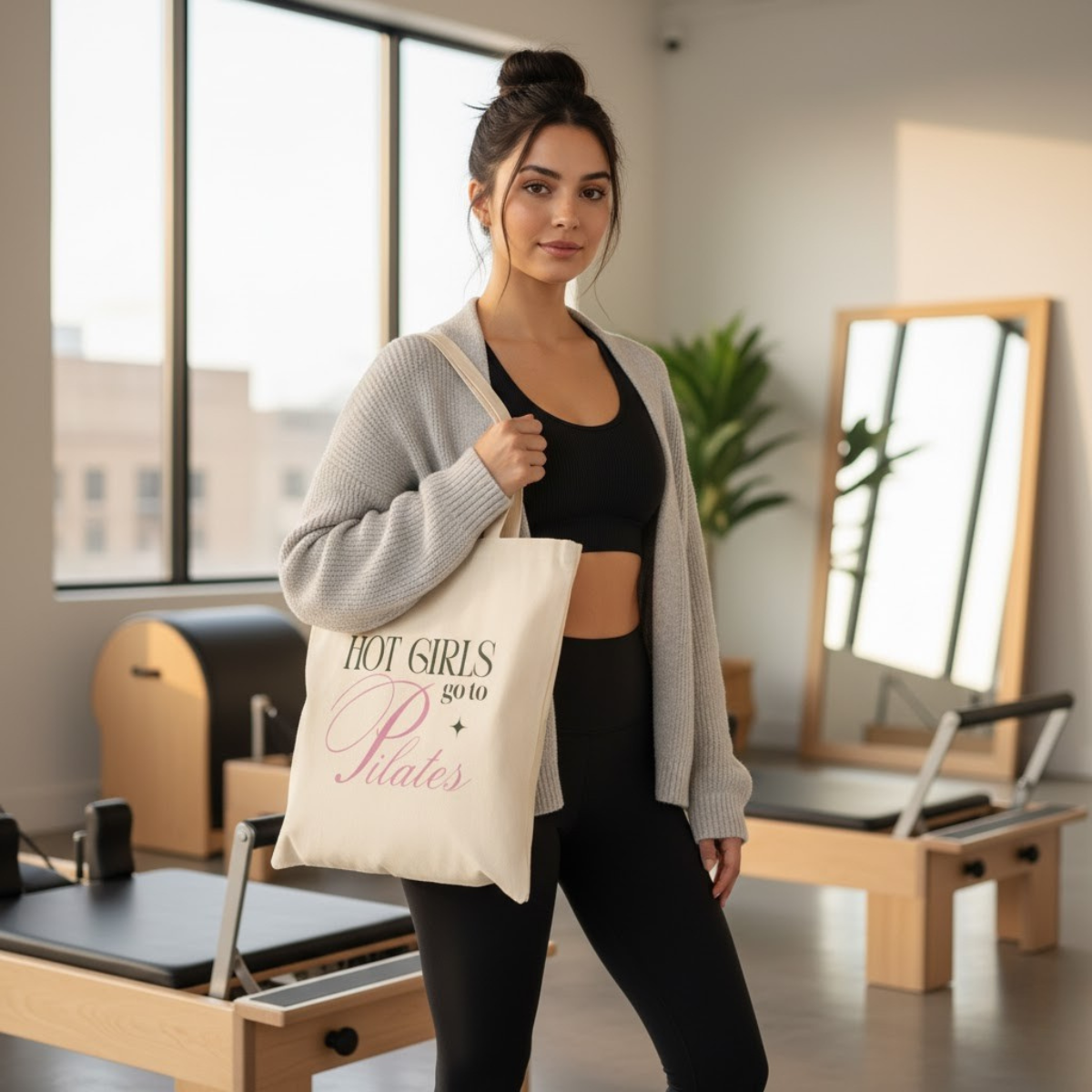 Hot Girls go to Pilates- Tote Bag