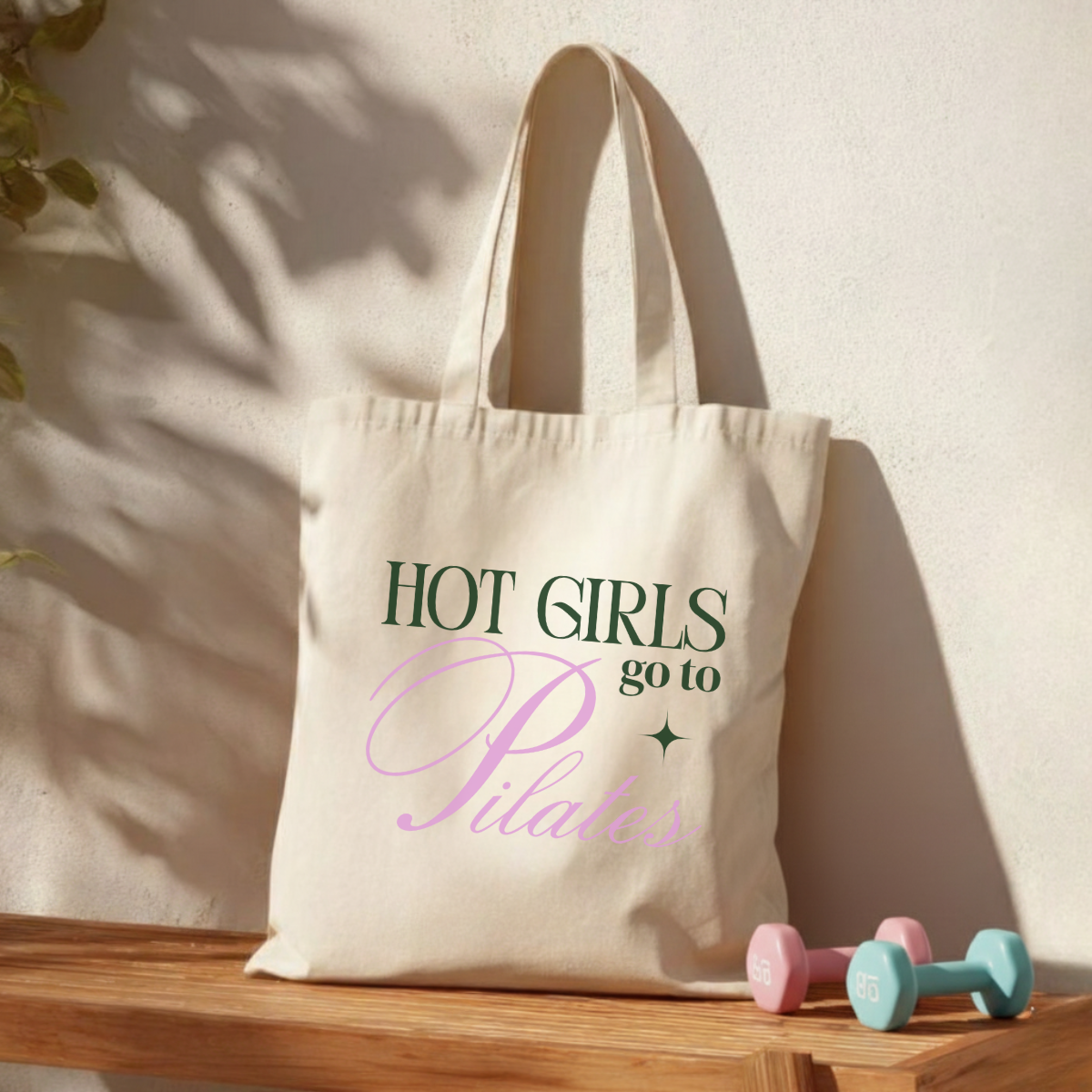 Hot Girls go to Pilates- Tote Bag