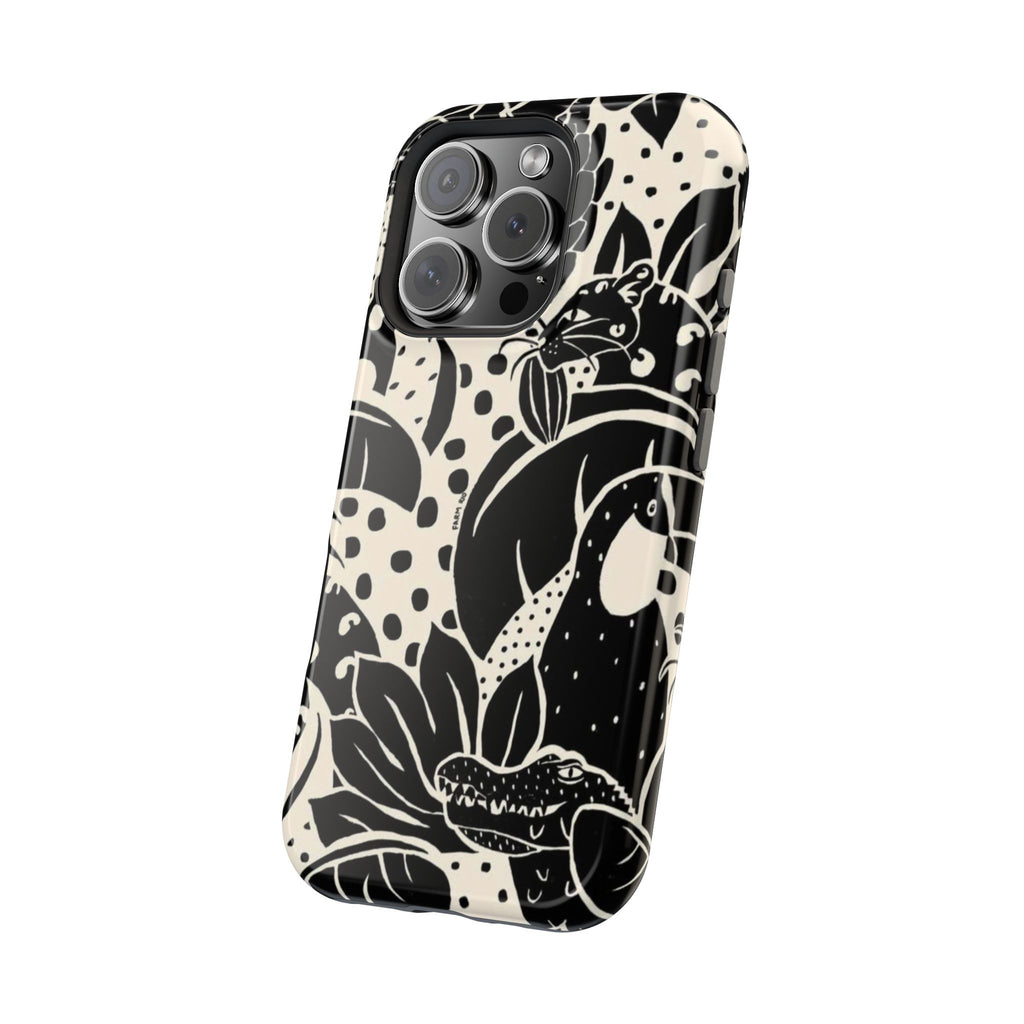 Aesthetic Black Design - Resistant Magnetic Case