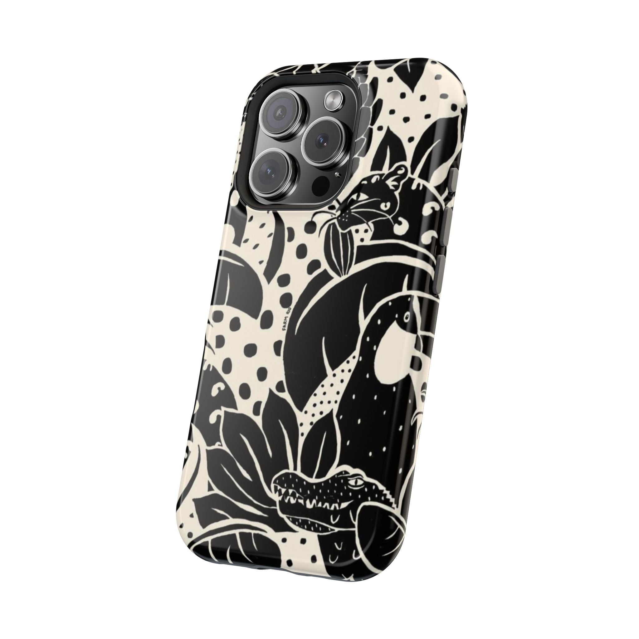 Aesthetic Black Design - Resistant Magnetic Case