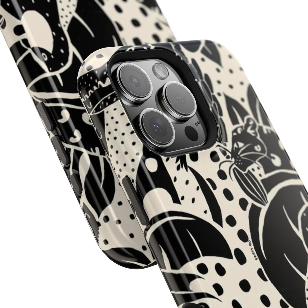 Aesthetic Black Design - Resistant Magnetic Case