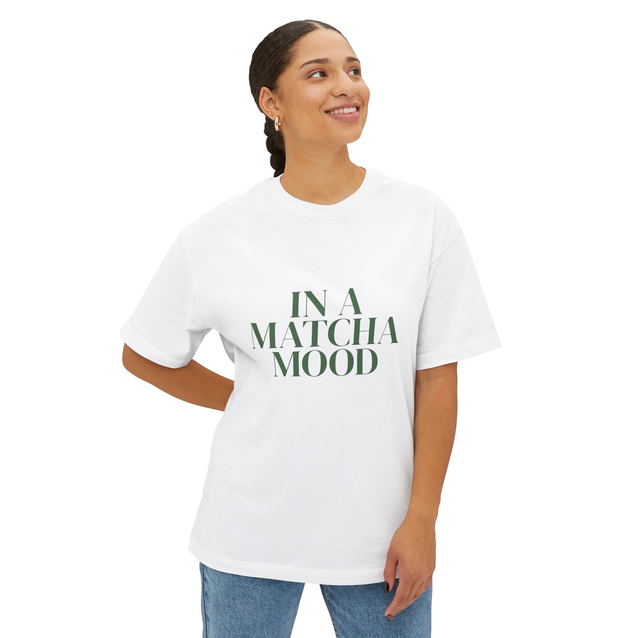 In a Matcha Mood-Oversized Boxy Tee