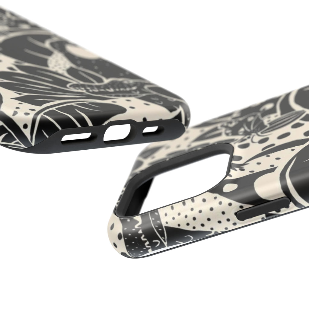 Aesthetic Black Design - Resistant Magnetic Case