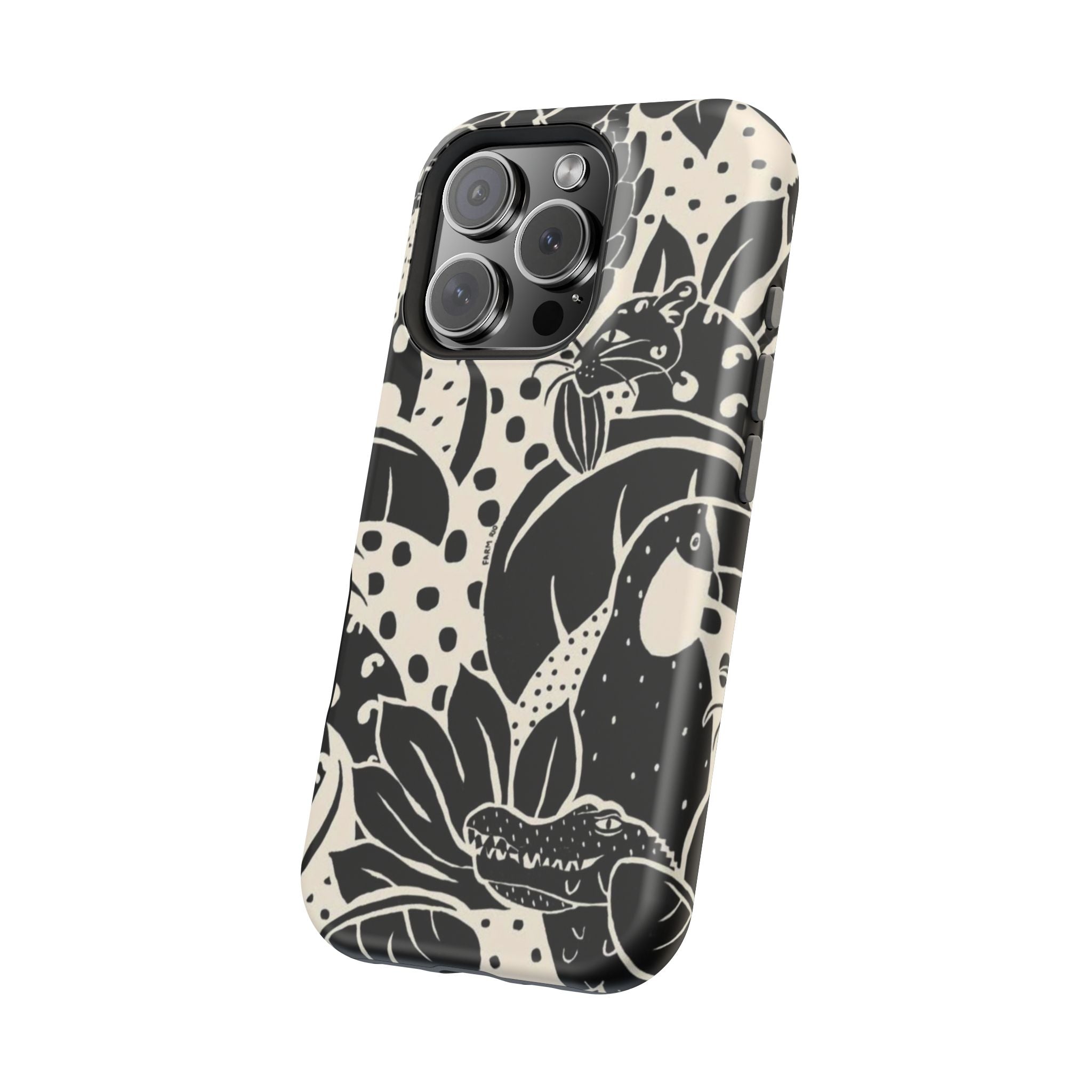 Aesthetic Black Design - Resistant Magnetic Case