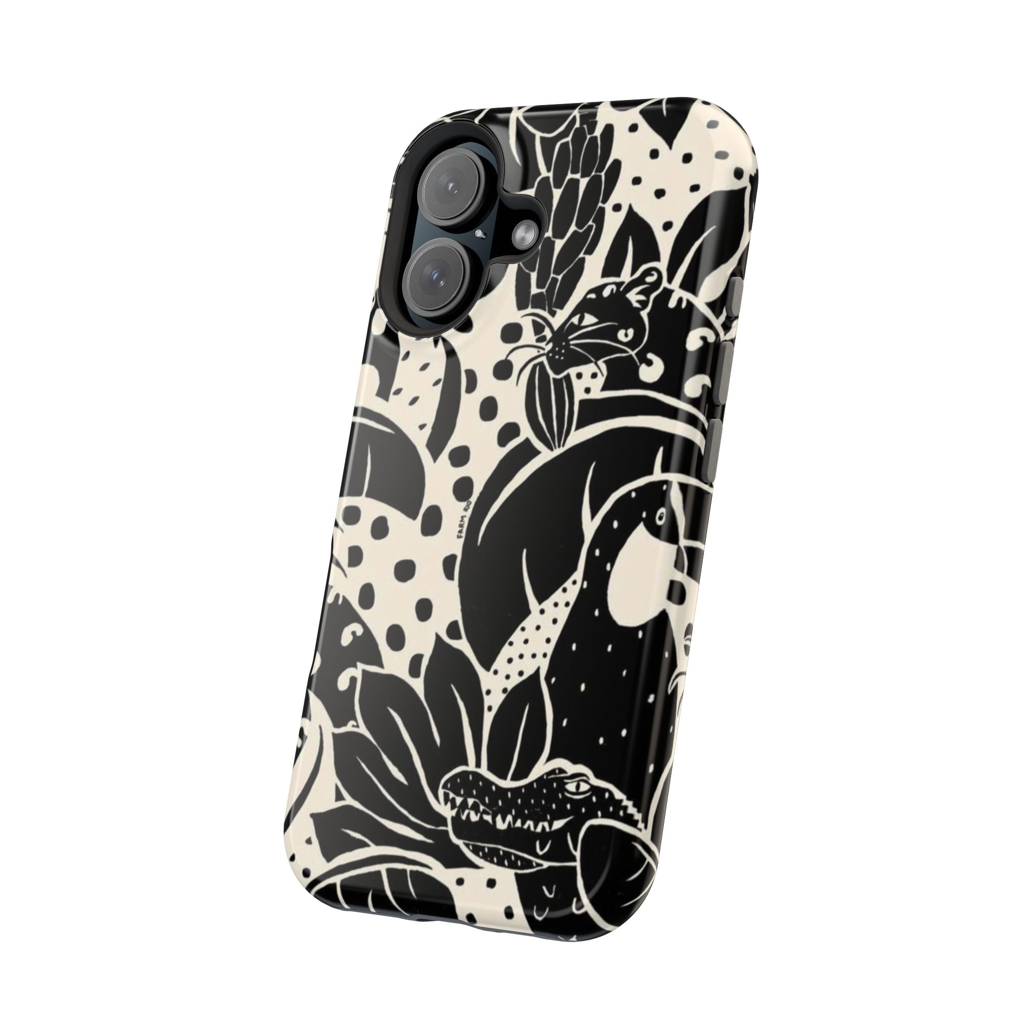 Aesthetic Black Design - Resistant Magnetic Case