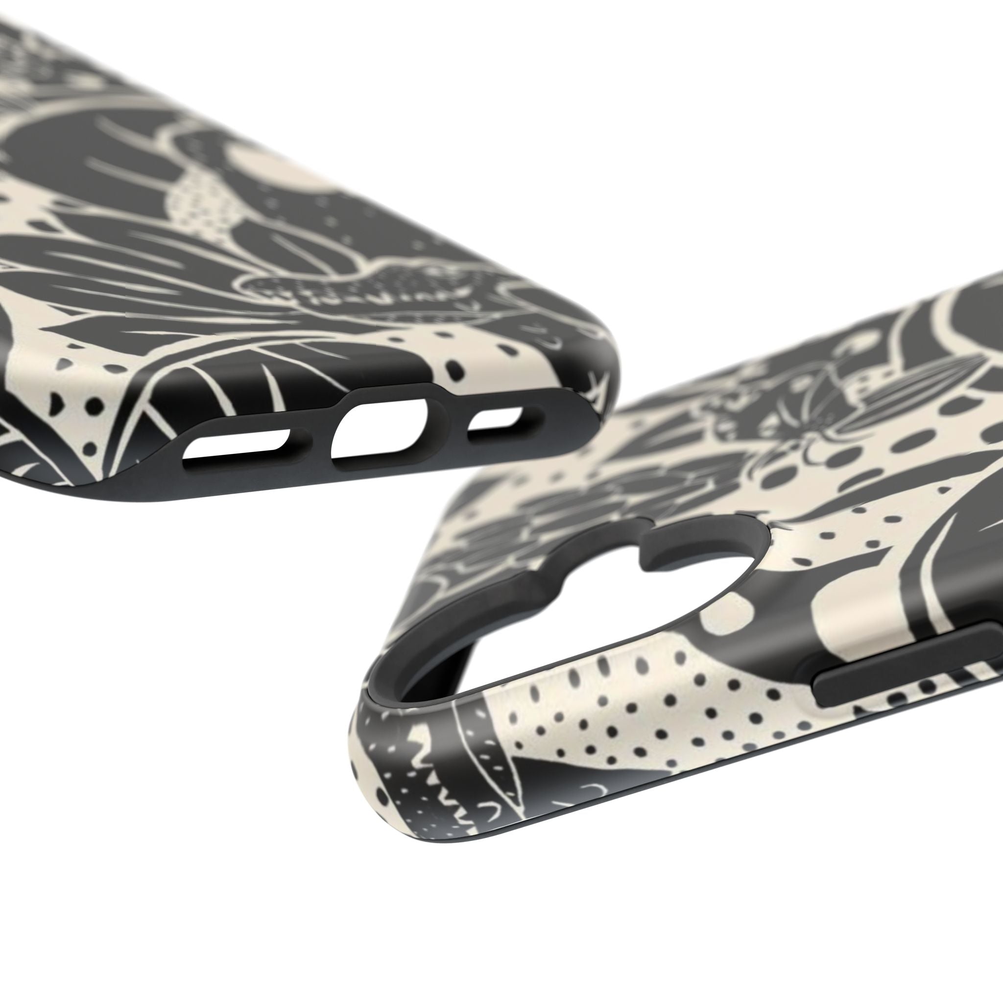 Aesthetic Black Design - Resistant Magnetic Case