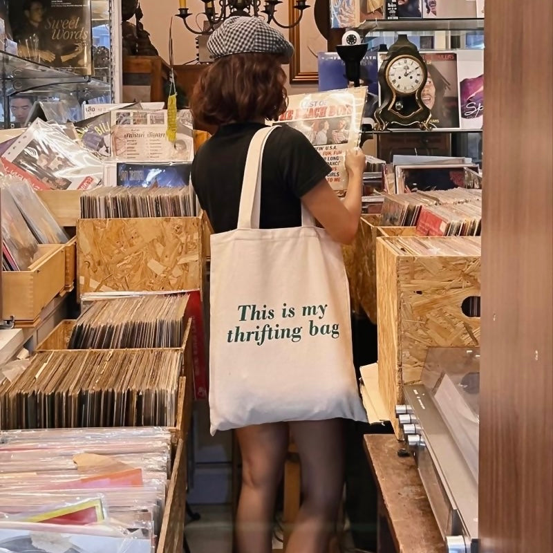 This is my Thirfting bag- Tote Bag